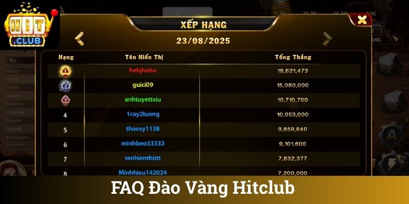 FAQ Đào Vàng Hitclub