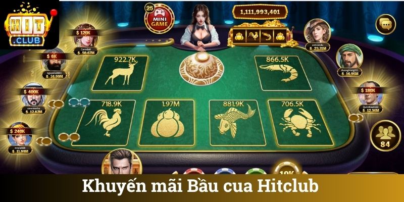 Khuyến mãi Bầu cua Hitclub