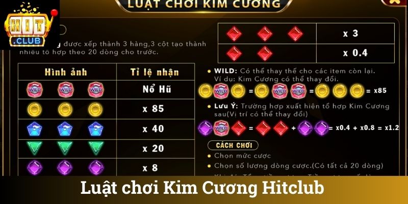 Luật chơi Kim Cương Hitclub